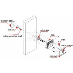 Электромеханический замок SAC RJ 105B